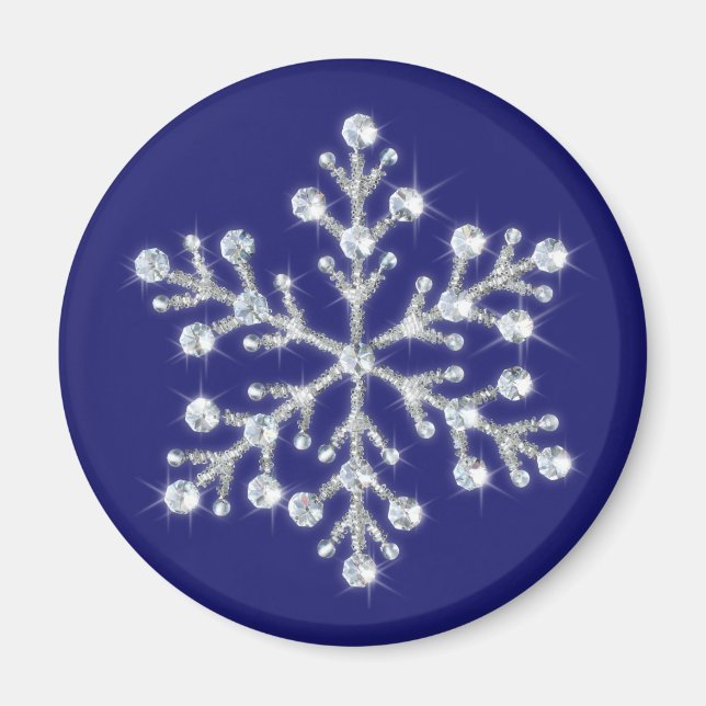 Crystal Snowflake Magnet (Vorne)