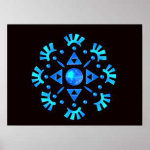 Crystal Snowflake Poster