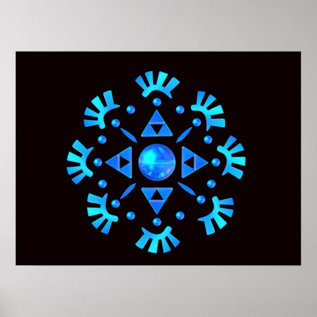 Crystal Snowflake Poster (Vorne)