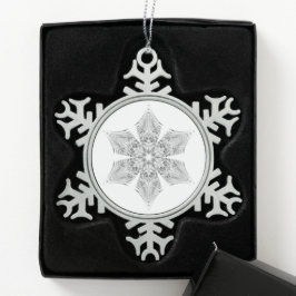 Crystal Snowflake - Schneeflocken Zinn-Ornament
