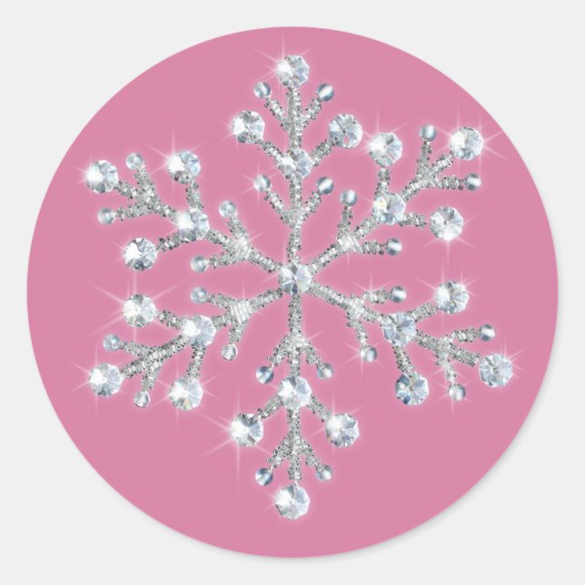 Crystal Snowflake Sticker (Vorderseite)
