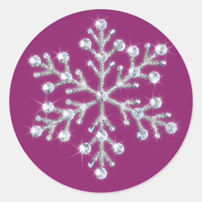 Crystal Snowflake Sticker (Vorderseite)