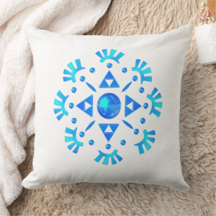 Crystal Snowflake Throw Kissen