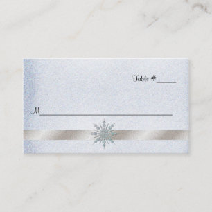 Crystal Snowflake Wedding Reception Platzkarte