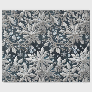Crystal Snowflake Wrapping Paper Geschenkpapier