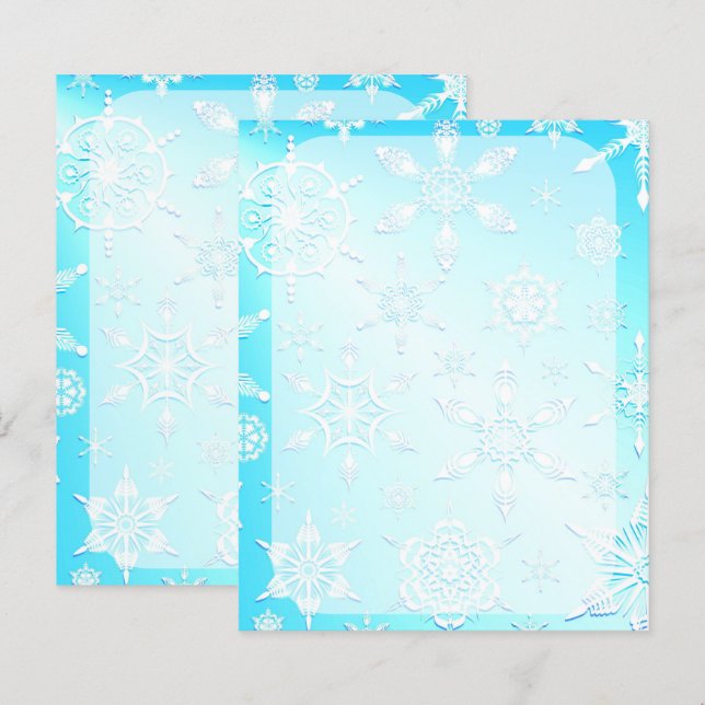 Crystal Snowflakes Pattern (Vorne/Hinten)