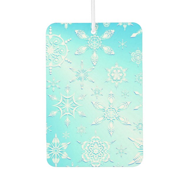 Crystal Snowflakes Pattern Autolufterfrischer (Vorderseite)
