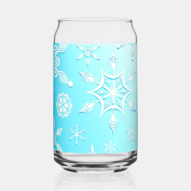 Crystal Snowflakes Pattern Dosenglas (Vorderseite)