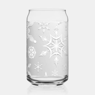 Crystal Snowflakes Pattern Dosenglas
