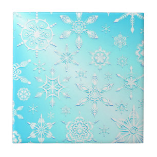 Crystal Snowflakes Pattern Fliese