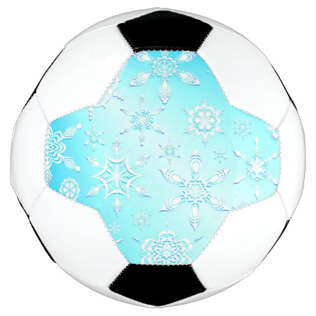 Crystal Snowflakes Pattern Fußball (Vorderseite)