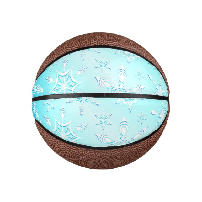 Crystal Snowflakes Pattern Mini Basketball (Vorderseite)