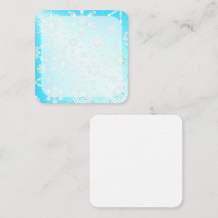 Crystal Snowflakes Pattern Mitteilungskarte