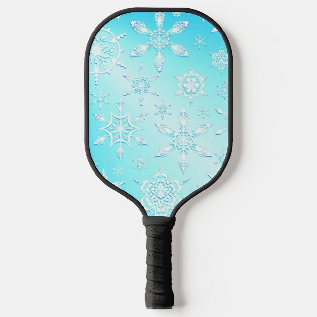 Crystal Snowflakes Pattern Pickleball Schläger (Vorderseite)
