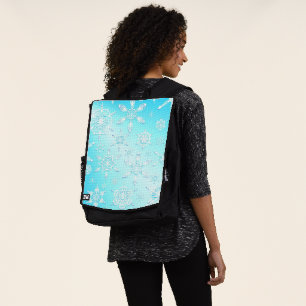 Crystal Snowflakes Pattern Rucksack