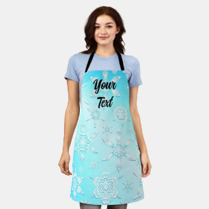 Crystal Snowflakes Pattern Schürze