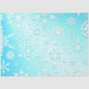 Crystal Snowflakes Pattern Seidenpapier