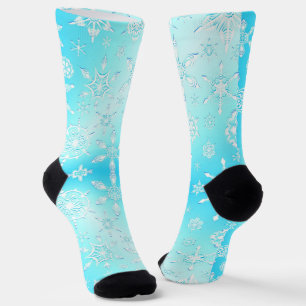 Crystal Snowflakes Pattern Socken