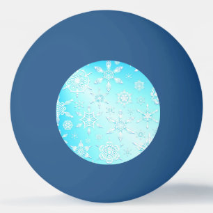 Crystal Snowflakes Pattern Tischtennisball