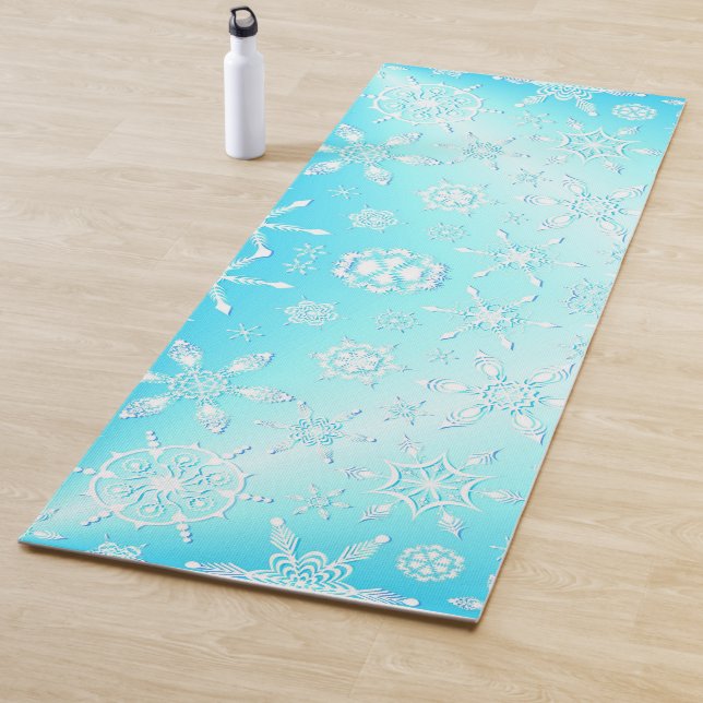 Crystal Snowflakes Pattern Yogamatte (Beispiel)