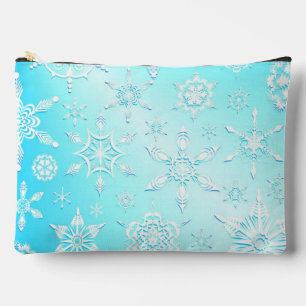 Crystal Snowflakes Pattern Zubehörtasche