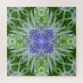 Crystal Thistle floral pattern Puzzle