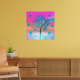 Crystal Tree Sunrise Poster
