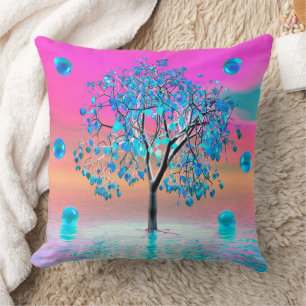 Crystal Tree Sunrise Throw Kissen