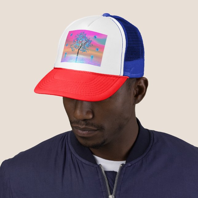 Crystal Tree Sunrise Trucker Hat Truckerkappe (Beispiel)