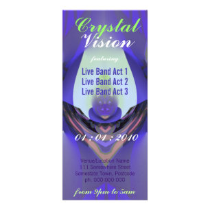 Crystal Vision Event Flyer Werbekarte