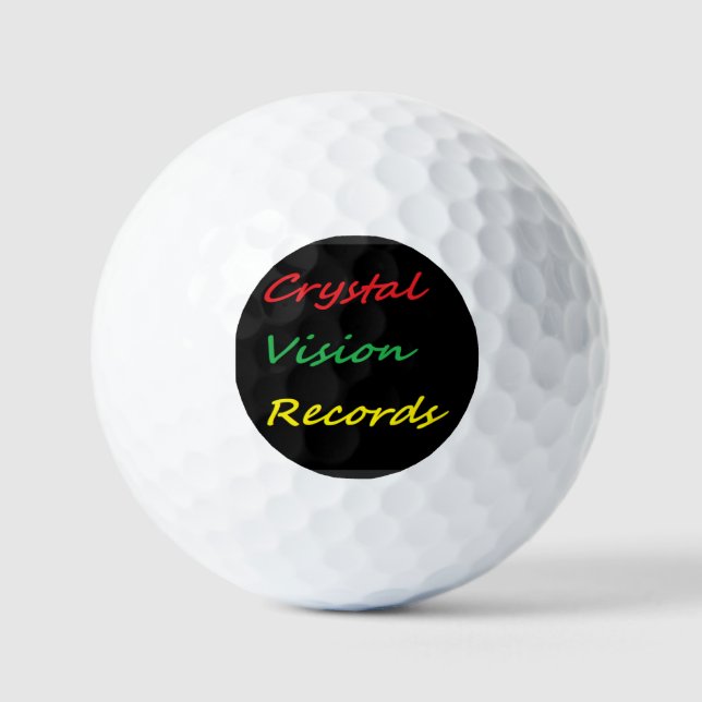 Crystal Vision Records Golfbälle (Vorderseite)