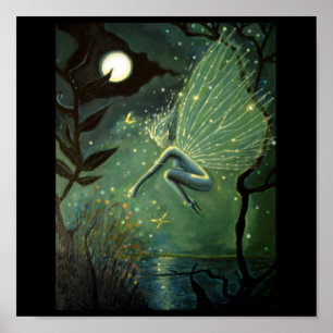 Crystal Water Sprite Fairy Print Poster