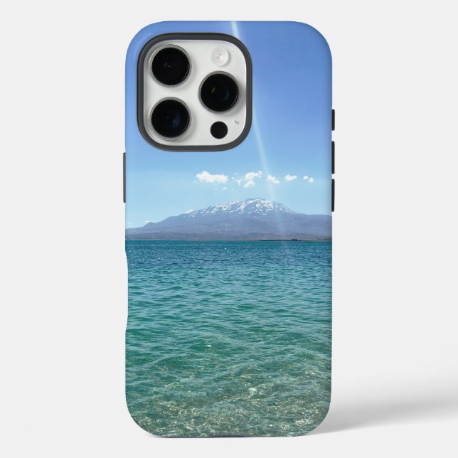 Crystal Water View Blue Sky Beach Vibe Friedlich Case-Mate iPhone Hülle (Rückseite)
