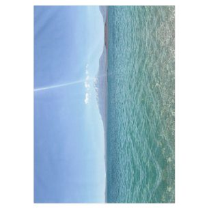 Crystal Water View Blue Sky Beach Vibe Friedlich Tischdecke