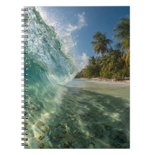 Crystal Wave Tropical Paradise Beach Foto Notizblock