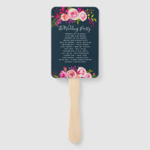 Crystal wedding HAND FANS Programmordnung