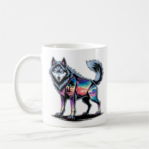 Crystal Wolf Biome - Fractured Nature T - Shirt Kaffeetasse