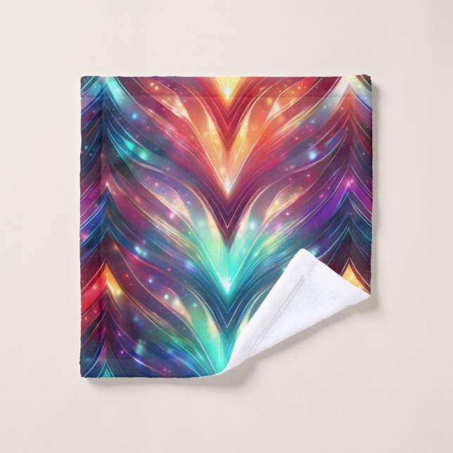 Crystal Zickzack Badhandtuch Set (Waschlappen)