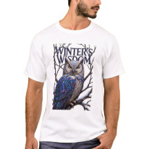 Crystalized Forest Owl T-Shirt, Premium