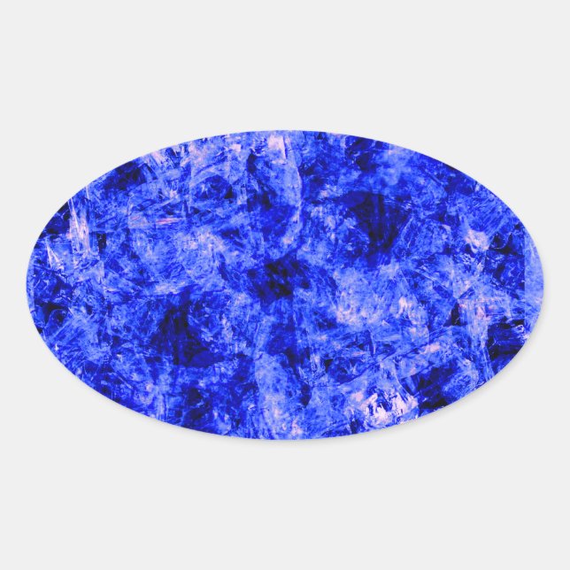 Crystallized von Kenneth Yoncich Ovaler Aufkleber (Vorderseite)