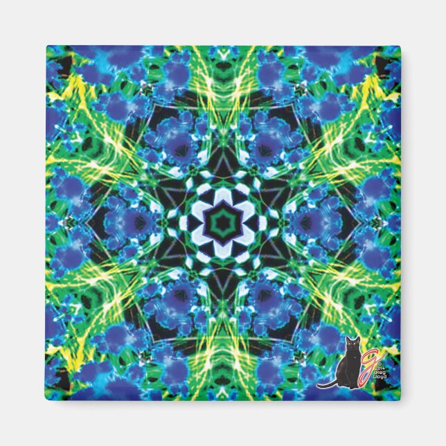 Crystalmarine Kaleidoskop Magnet (Vorne)