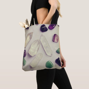 Crystals Gems Yoga Energy Tote Bag