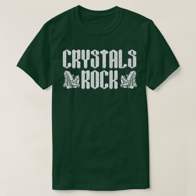 Crystals Harder als Rock Stone Elements Crystal 4 T-Shirt (Design vorne)