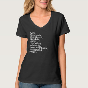 Crystal's List of Powerful Abundance Stones Graph T-Shirt