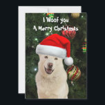 Crystal's The Husky Dog Christmas Flat Card Feiertagskarte<br><div class="desc">Pic of Crystal,  Freude und Begeisterung für Weihnachten</div>
