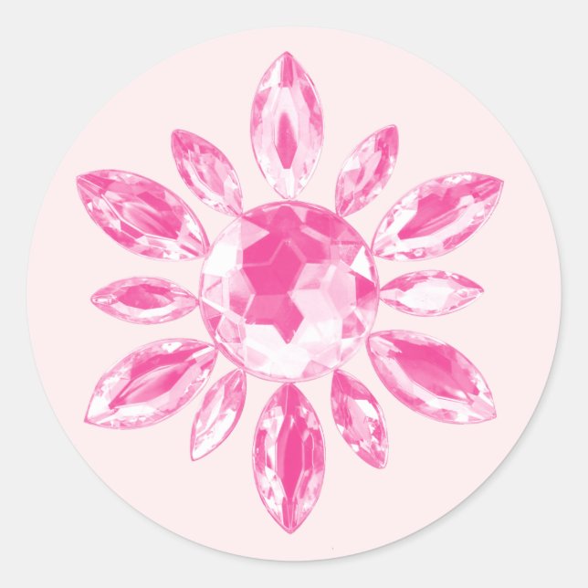 Crystal's Wedding Sticker (pink) (Vorderseite)