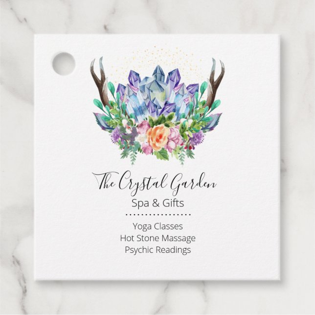 Crystals Yoga Energy Healer Psychische Reiki Welln Geschenkanhänger (Vorderseite)