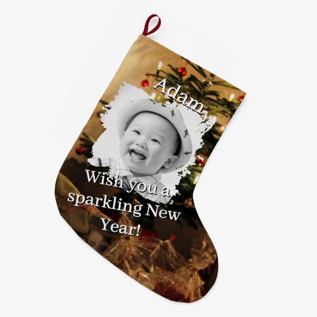 CS01  GROßER WEIHNACHTSSTRUMPF (Vorderansicht (hängend))