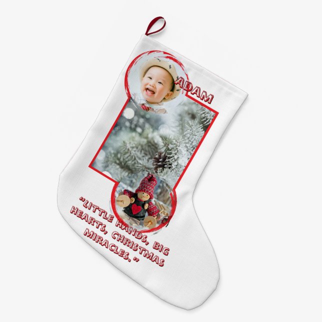 CS03 Weihnachtsstrumpf Großer Weihnachtsstrumpf (Vorderansicht (hängend))