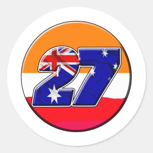 CS27repcircle Runder Aufkleber (Vorderseite)